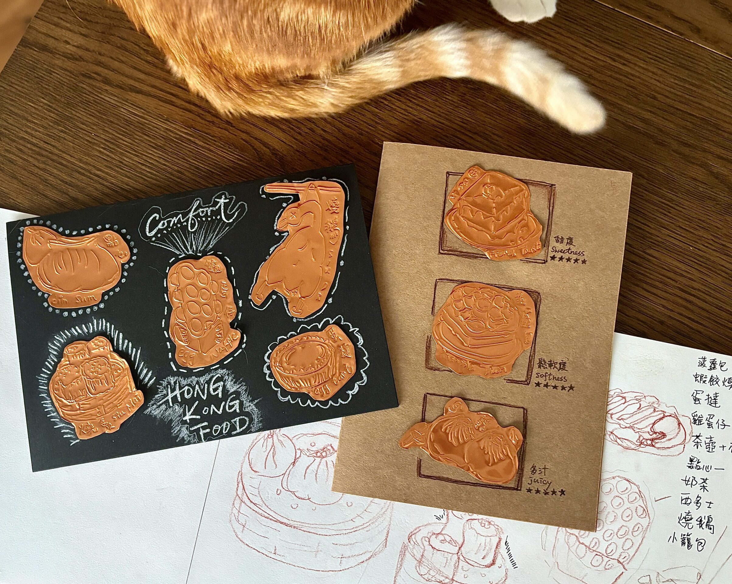 FOIL EMBOSSING ART WORKSHOP - Hong Kong Food Edition 箔紙浮雕藝術工作坊 - 香港美食篇