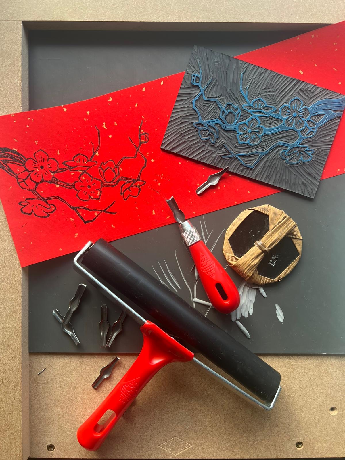年宵版畫⼯作坊之新年港產⽚賀歲年畫、揮春製作 Lunar New Year Market Preparation Workshop - Linocut Print-making