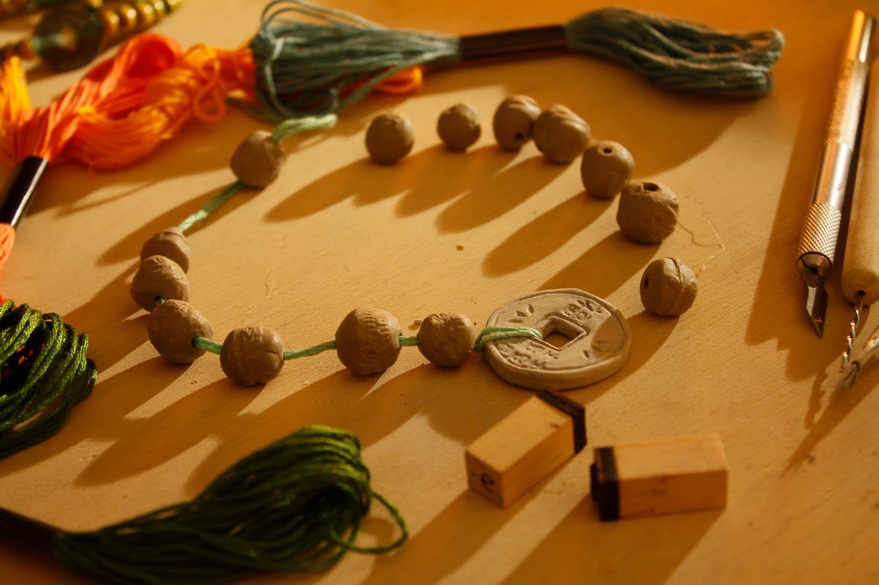 Ceramic Lucky Coin Charm Bracelet Workshop